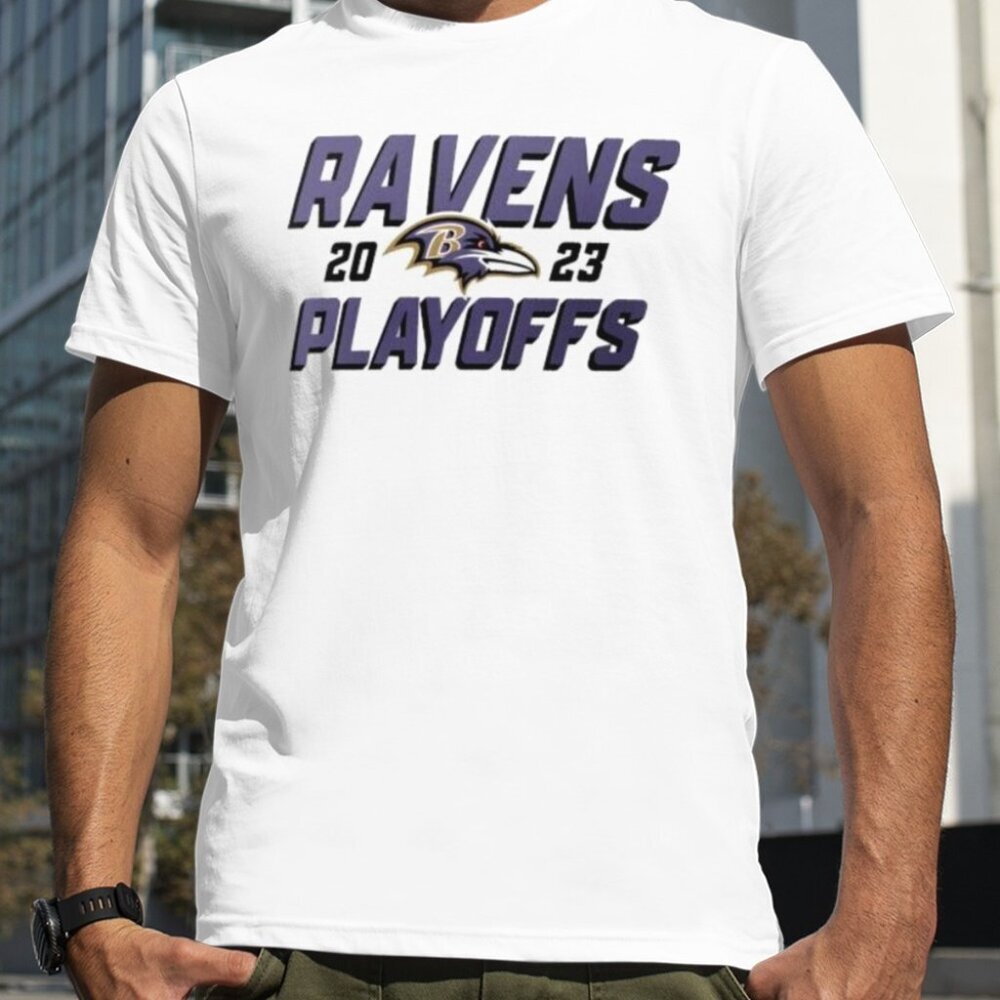 Baltimore Ravens 2023 NFL Playoffs Graphic T-Shirt Football Fan Game Day Tee 91
